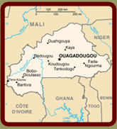 map of Burkina Faso