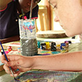 Arts Workshop with Khriz Creatives (for kids ánd adults) at the Tagbo Falls Lodge