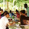 Arts Workshop with Khriz Creatives (for kids ánd adults) at the Tagbo Falls Lodge