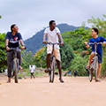 Explore the villages around Liati Wote by bike, Liatie Wote, Volta Region, Ghana.