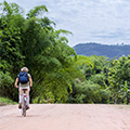 Explore the villages around Liati Wote by bike, Liatie Wote, Volta Region, Ghana.