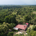 The Tagbo Falls Lodge in Liati Wote, Afadjato valley, Volta Region, Ghana