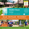 The Tagbo Falls Lodge promotion leaflet, Liati Wote, Volta Region, Ghana.