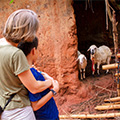 Enjoy a village walk in Liati Wote, Volta Region, Ghana.