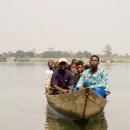 Canou ferry over Volta River to Atsiekpoe