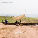 Settlement on Volta Lake shore